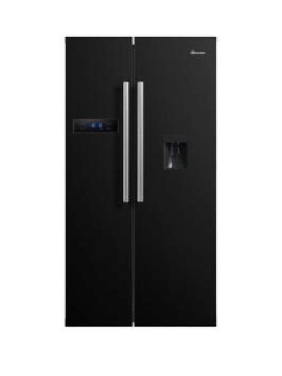 Swan Sr70110B 90Cm American-Style Double Door Fridge Freezer With Water Dispenser - Next Day Delivery - Black Swan Sr70110B 90Cm American-Style Double Door Fridge Freezer With Water Dispenser - Next Day Delivery - Black